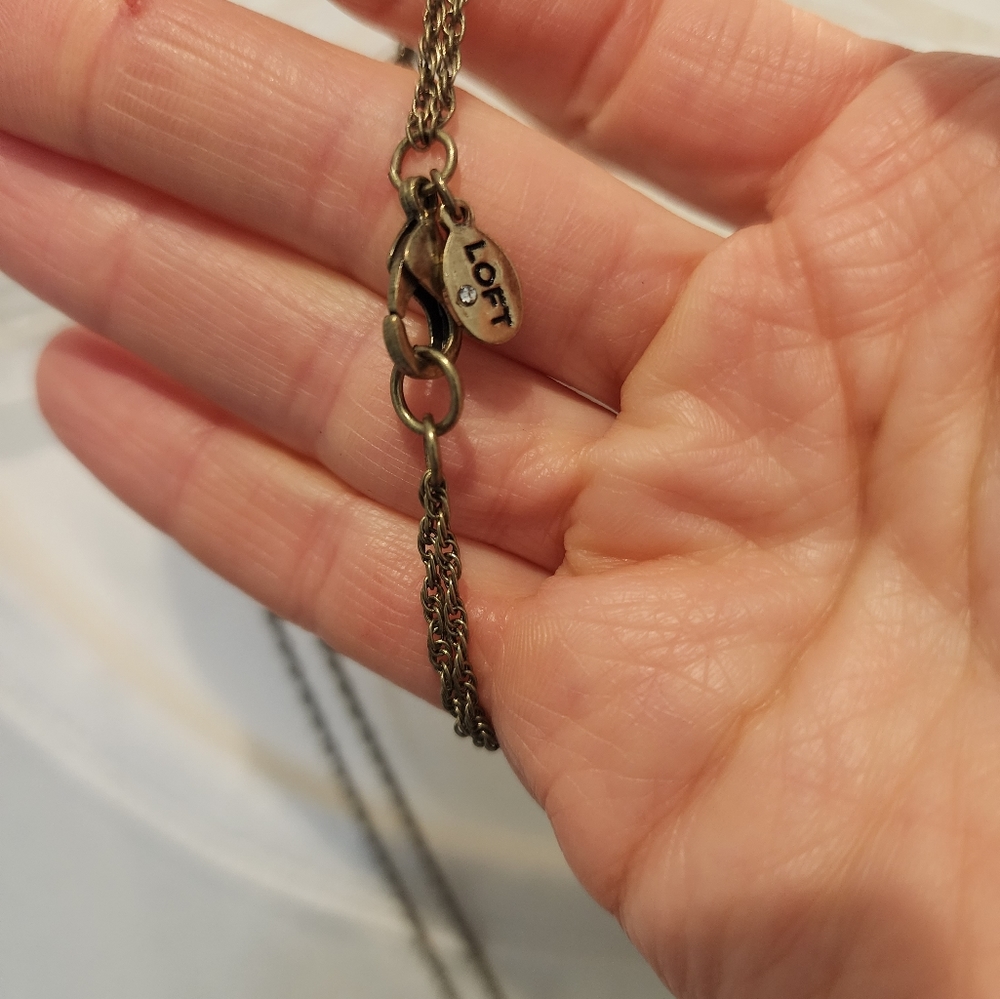 Loft Rhinestone Pendant Necklace - Picture 5 of 6